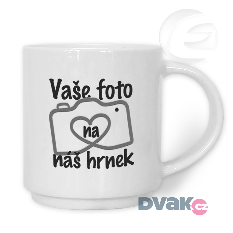 Hrnek bílý kávový s potiskem