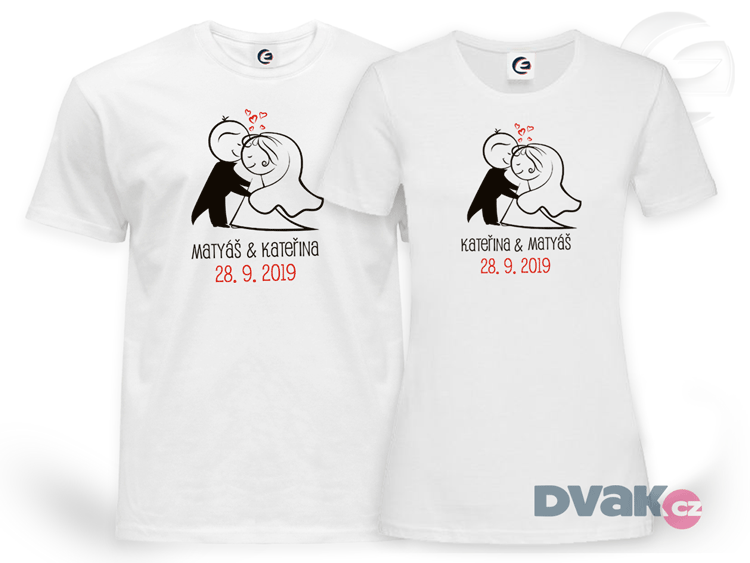 Svatební trička pro páry