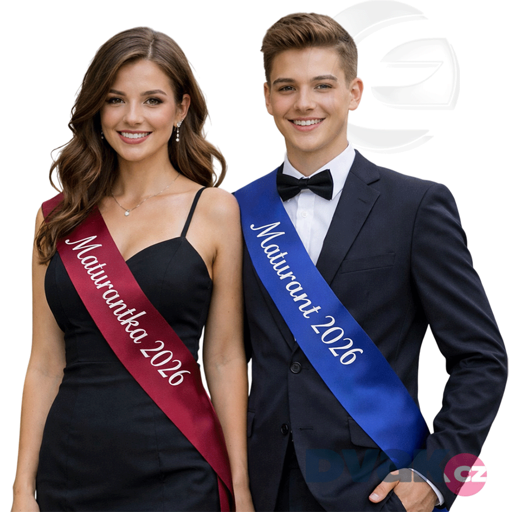 Maturitní šerpy s potiskem