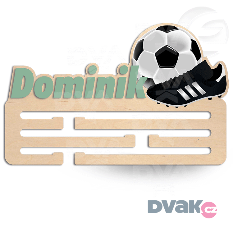 Věšák na madaile se jménem - FOTBAL