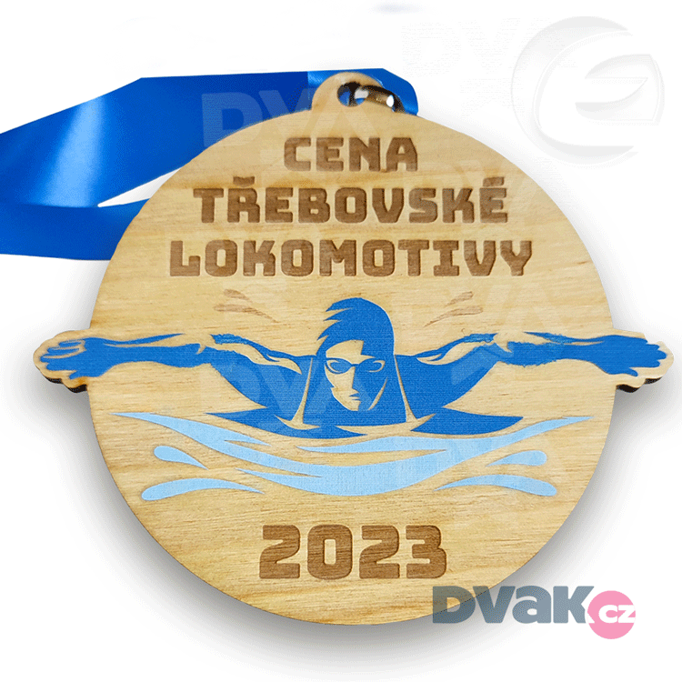 Dřevěná medaile na míru základní