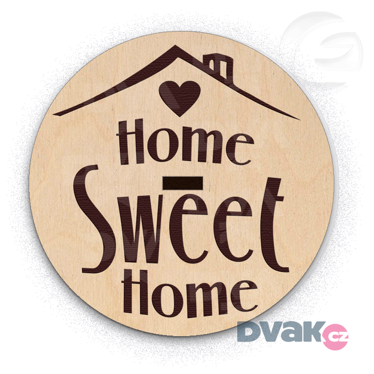 Víko na háčkované košíky - SWEET HOME