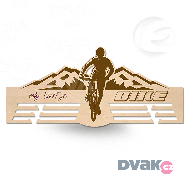 Věšák na madaile se jménem - BIKE