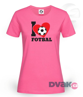 Dámské tričko s potiskem FOTBAL